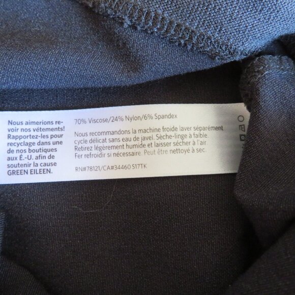 Eileen Fisher Stretch Crepe Pants - Dark Gray - Size Medium - Pre-owned (GC) - Picture 7 of 7